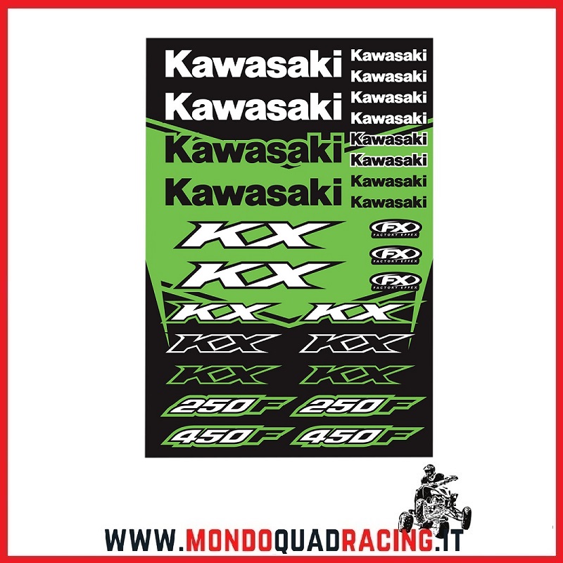 Foglio Adesivi Kawasaki – Mondo Quad Racing